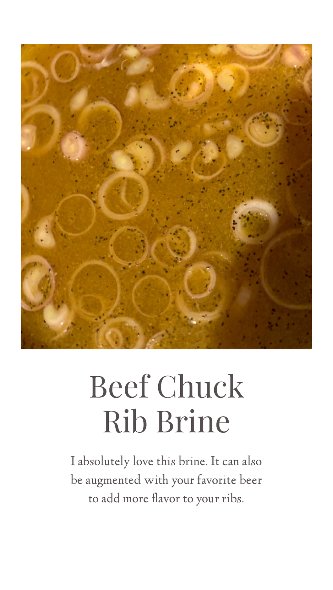 Beef Rib Brine Recipe